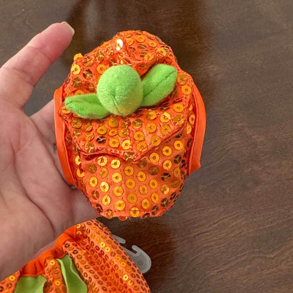Sparkling Pumpkin dog Costume - Picture 2 of 5
